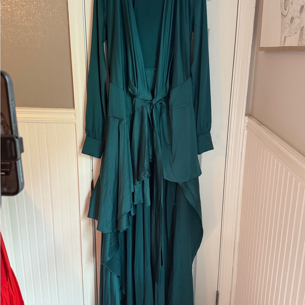 Elegant Teal Maxi Dress
